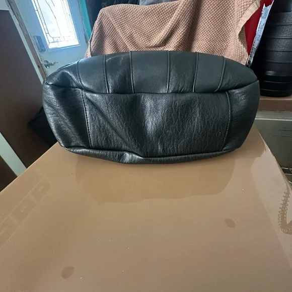 Coach Black Pebbled Leather Shoulder Bag - Picture 2 of 9